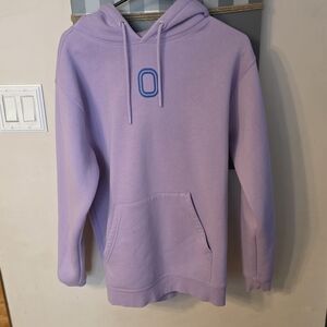 Lavender Hoodie with Blue Accent